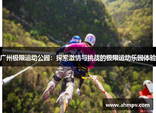 广州极限运动公园：探索激情与挑战的极限运动乐园体验